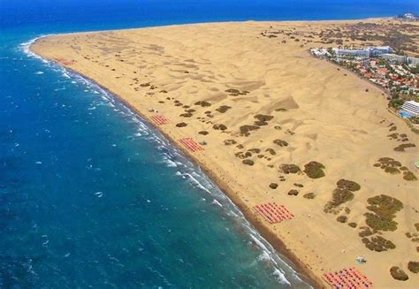 THE SAND DUNES AND NUDE BEACH OF MASPALOMAS,。